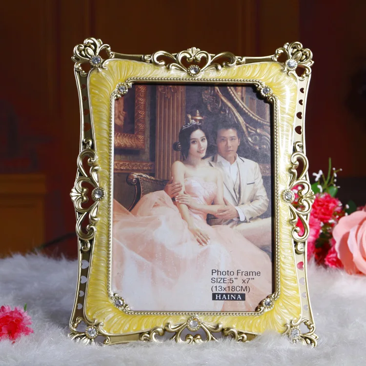 Тип Европа восстановление древних способов является кристалл алмаза 7 дюймов, творческие рамки для фотографий, свадебные украшения,