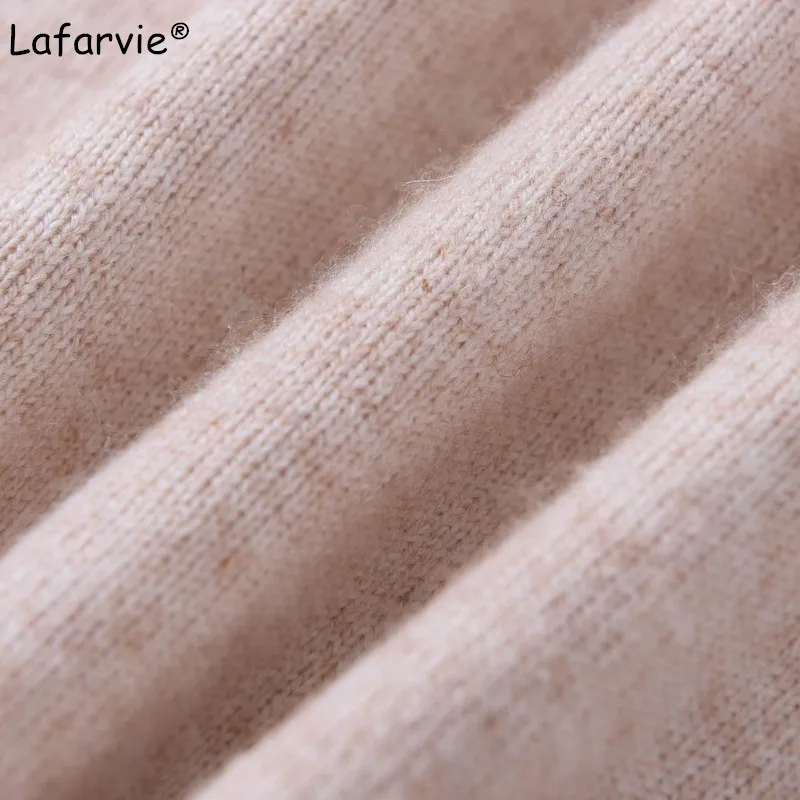 Lafarvie Turtleneck Knitted Cashmere Sweater Women Autumn Winter Full Sleeve Casual Loose Pullover Female Solid Color Jumper Lafarvie Turtleneck Knitted Cashmere Sweater Women Autumn Winter Full Sleeve Casual Loose Pullover Female Solid Color Jumper