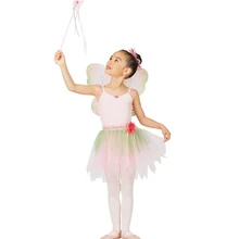 Гимнастический купальник для девочек, Одежда для танцев, детский профессиональный Театральный Костюм, костюмы с бабочками, сценическая танцевальная одежда