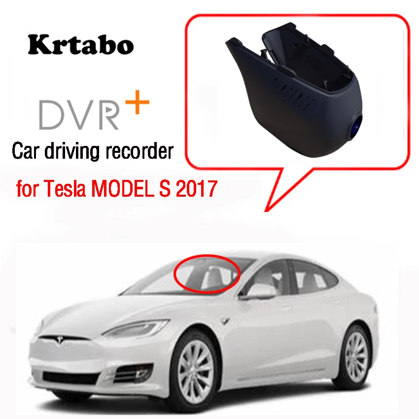 Для Tesla MODEL S 2017 Автомобильный видеорегистратор Wifi камера высокого качества