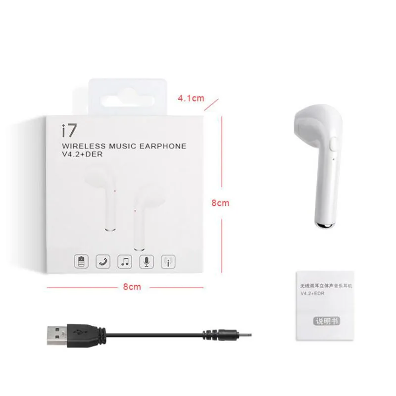 i7s TWS Stereo Earbud Headset for Android and IOS Smartphone-2