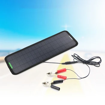 

Portable 18V 5W Monocrystalline Silicon Solar Panel Car Charger For The Battery Of 12V Car Motorcycle And Other 12V Equipment