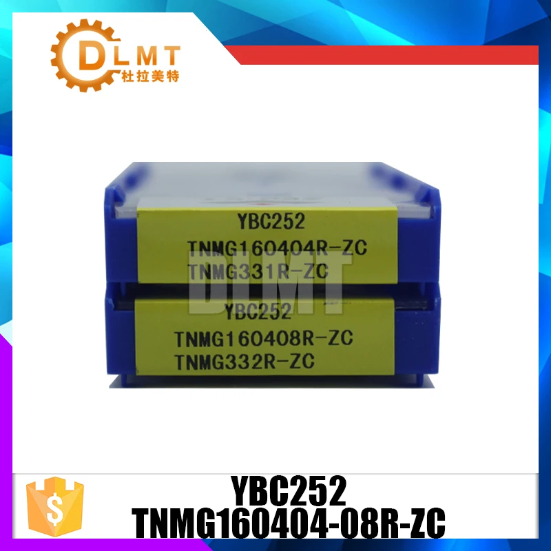 10 шт./компл. YBC252 TNMG160404R-8R-ZC ЧПУ твердосплавный вставки для Сталь обработки