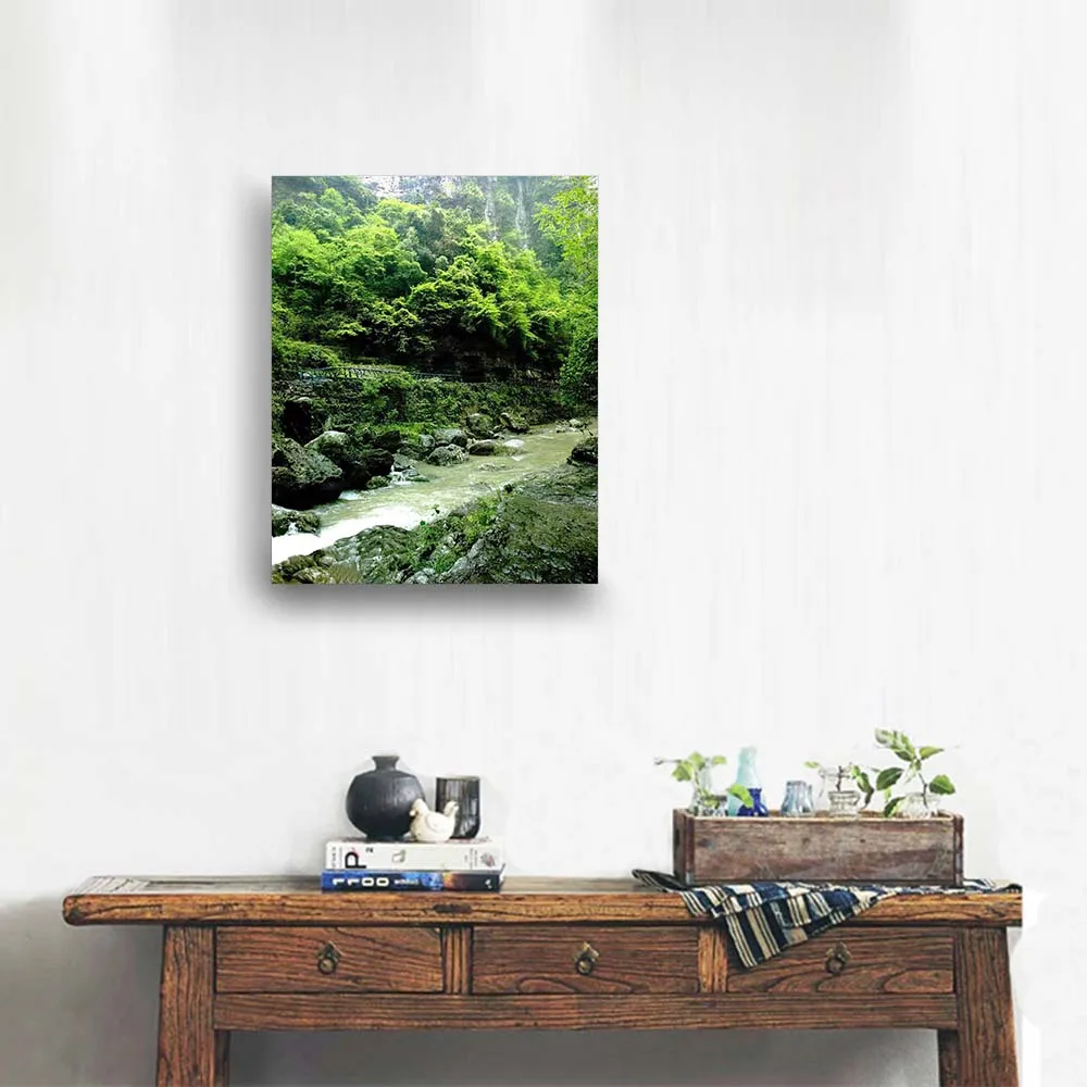 canvas wall art river
