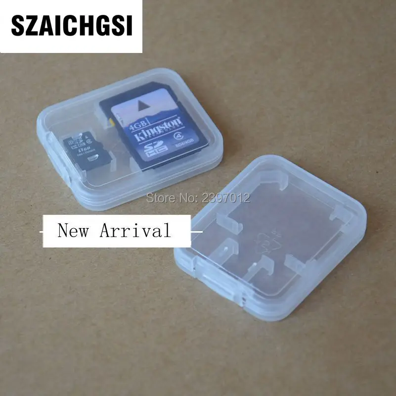 Szaichgsi CF TF XD SD Card Пластик Дело Box упаковки Новое поступление и хорошее качество 5000 шт./лот