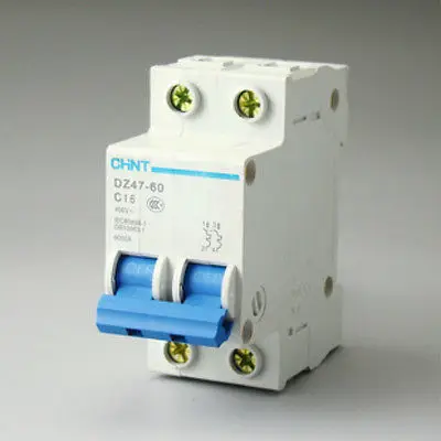 

10P DZ47-60 C16 AC230/400V 16A Rated Current 2 Pole Miniature Circuit Breaker GQ
