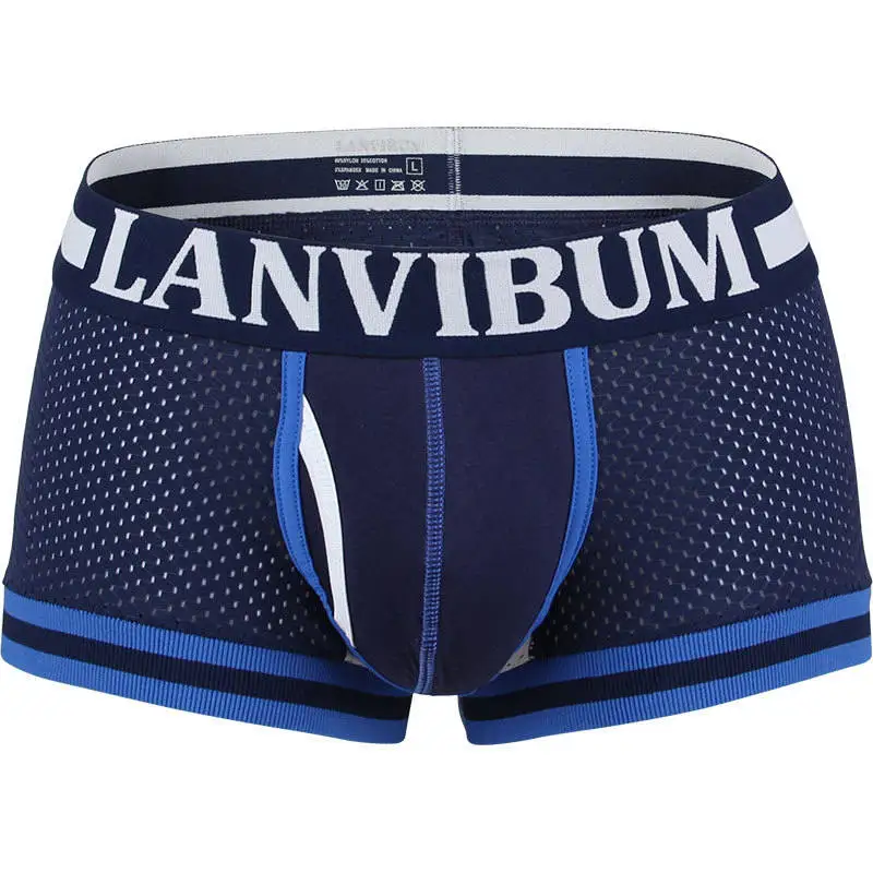 

2019 Men's Underwear Soft Cotton Boxer Shorts U Convex Pouch Boxershorts Trunks Breathable Underpants Bottoms Homme Cueca Pants