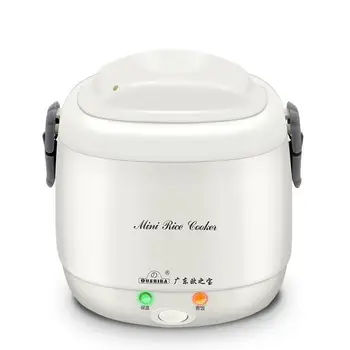 

1.3L Mini Rice Cooker Non-stick Coating Inner Pot With Stainless Steel Steam Plate For 1-2 People, Can Be Used as a Lunch Box