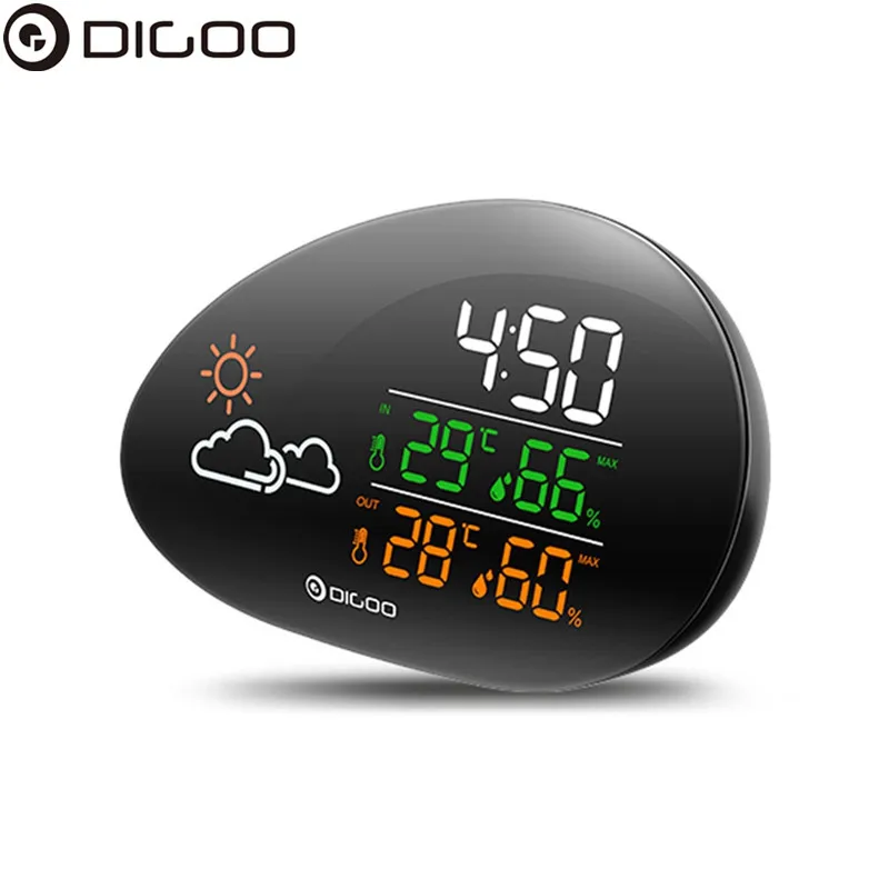 

DIGOO DG-THS01 Stone Clock Weather Station Weather Forecast Thermometer Hygrometer Temperature Humidity Clock Snooze Function