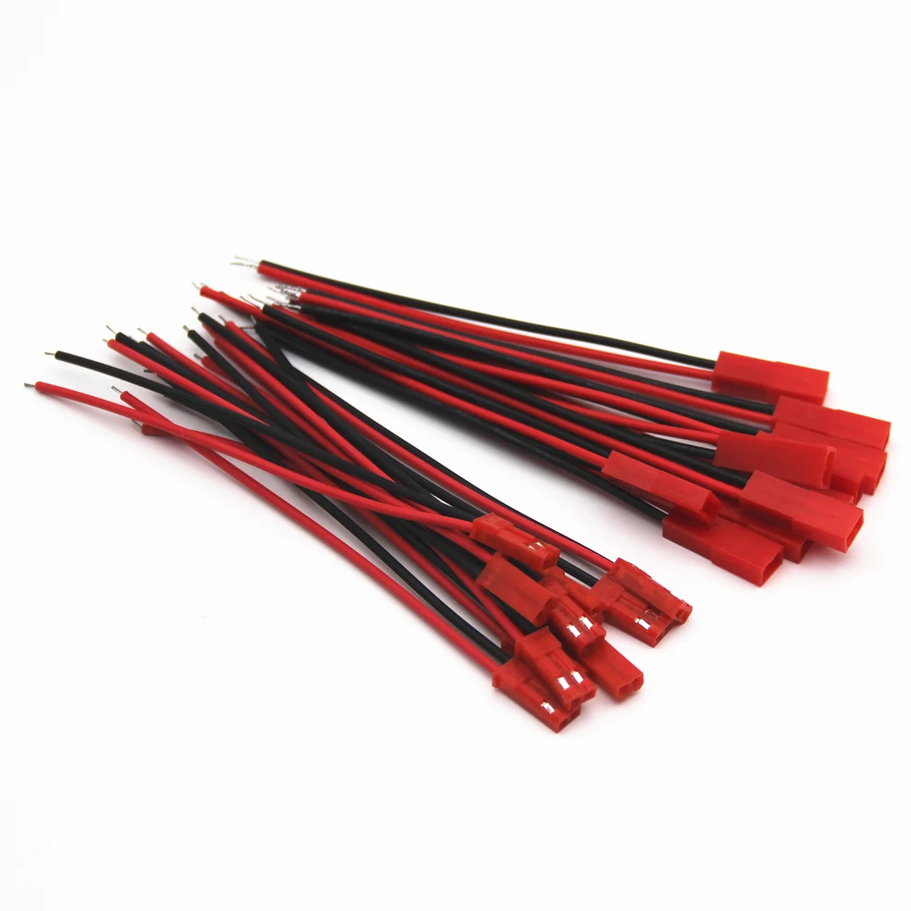 

10 Pairs JST Connector Plug Cable Male+Female for RC Battery