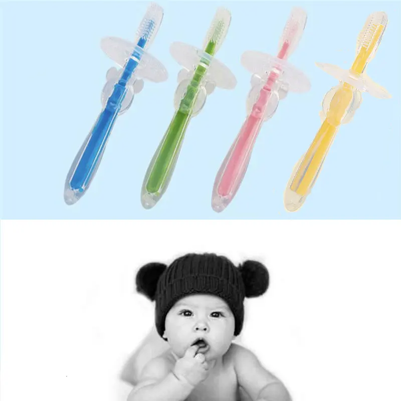

Soft Safe Bendable Teether Training Teeth Toothbrush Baby Infants Kids Brush New For Children Baby Infant Newborn Brush Tool