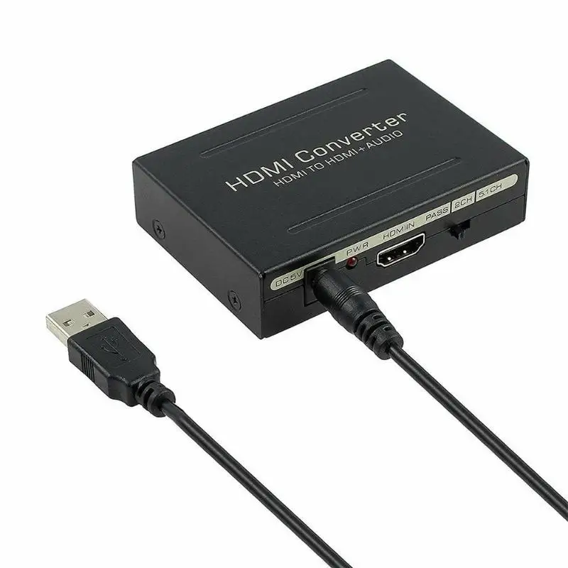 

HDMI to HDMI Video Audio Extractor Adapter Converter Splitter SPDIF+RCA L/R