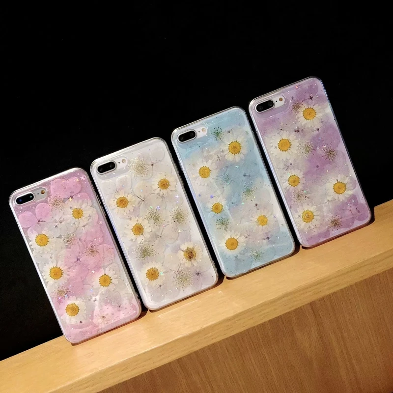 Casyva Small daisy Phone Case for Iphone X XR XS MAX Silicone 6 7 8 6S plus Soft Back Cover |