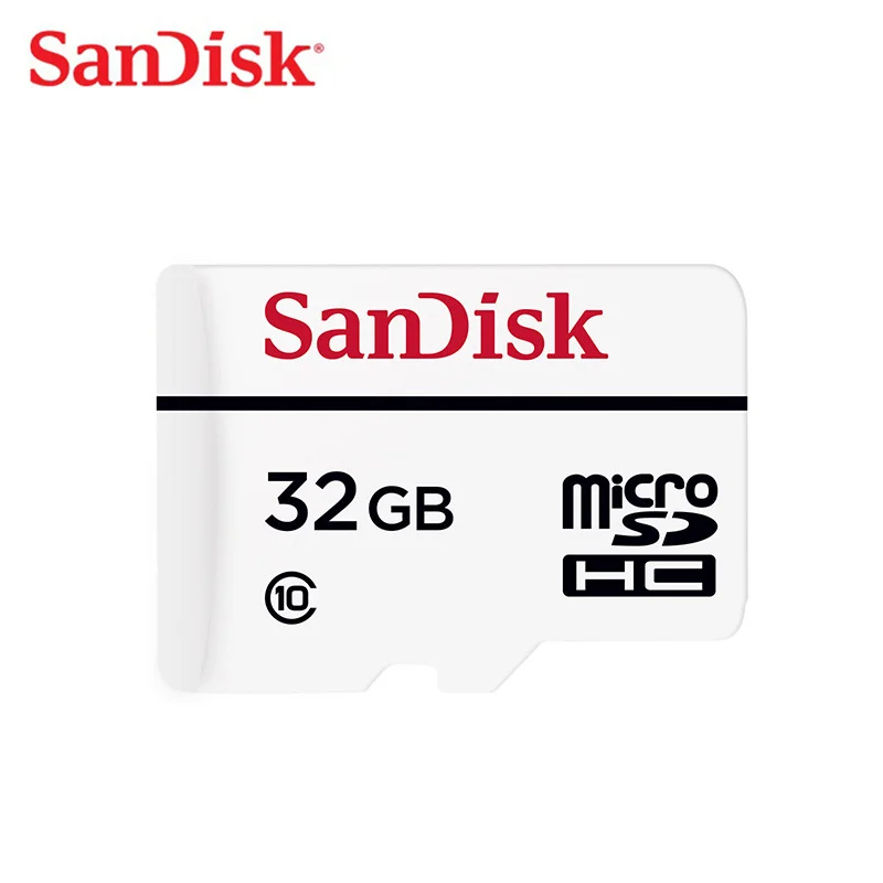 Карта памяти SanDisk 32 Гб 64 гб высокая выносливость видео мониторинг Micro SD карта 128 ГБ 256 ГБ C10 MicroSD TF карта для видео мониторинга