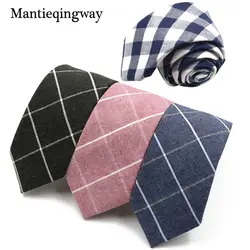 Mantieqingway 6,5 см для мужчин костюм галстук классический мужчин's галстук с рисунком «Шотландка» формальные бизнес галстуки-бабочки мужской