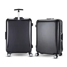 20 22 25 29 Inch Men Luggage Suitcase On Wheels For Travel ABS PC Women Red Hardside Rolling Luggage TSA Lock Spinner Wheels
