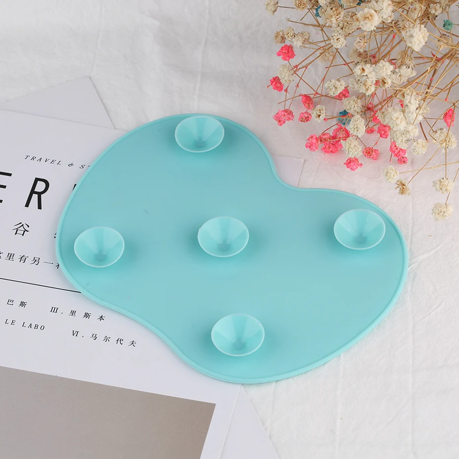 High Quality Silicone Cosmetic Brush Cleaner Gel Makeup Tools' Mat Foundation Makeup Brush Cleaning Pad Scrubber Board (4)