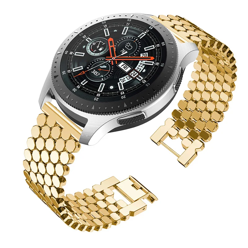 Ремешок Laforuta из нержавеющей стали для Samsung Galaxy Watch 46m Gear S3 Frontier/Classic быстросъемный