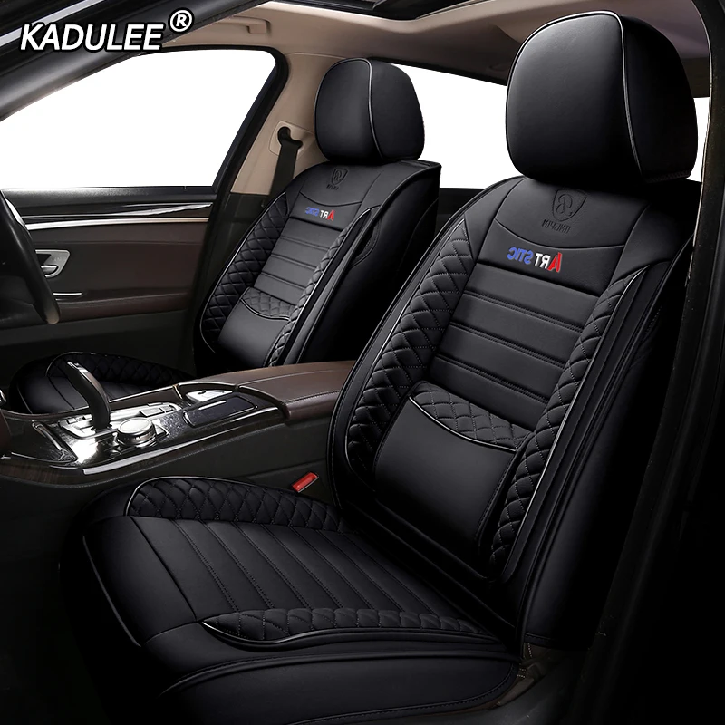 KADULEE кожаный чехол автокресла для mitsubishi pajero 4 2 sport outlander xl asx аксессуары lancer Чехлы