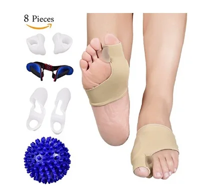 

Bunion Corrector and Bunion Care Kit for Tailors Bunion Hallux Valgus, Big Toe Joint, Hammer Toe, Toe Separators Spacers