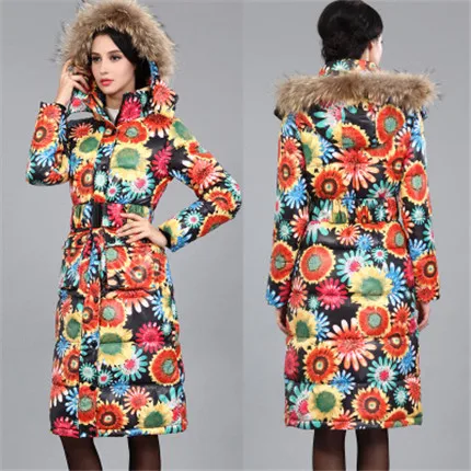 Горячая Распродажа, женские зимние куртки до колена, длинное пальто, женская верхняя одежда с капюшоном, толстая стеганая куртка, женская пуховая парка, большие размеры LQ087 - Цвет: Sunflower
