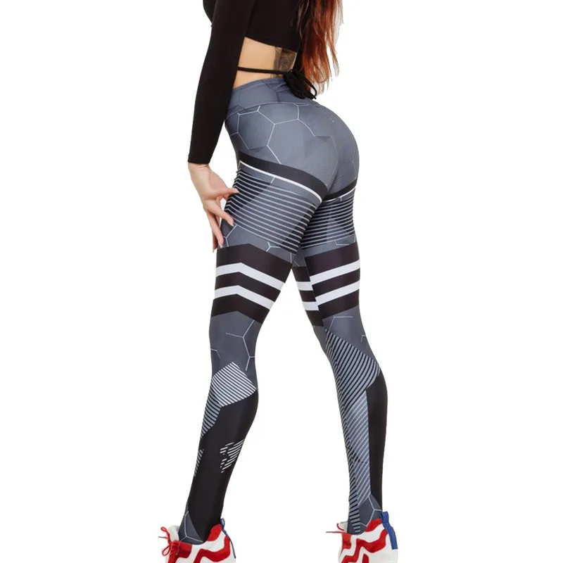 

NIBESSER 2019 Printed Women Leggings High Elastic Women Fitness Legging Black White Push Up Pants Sporting Leggings Wholesale