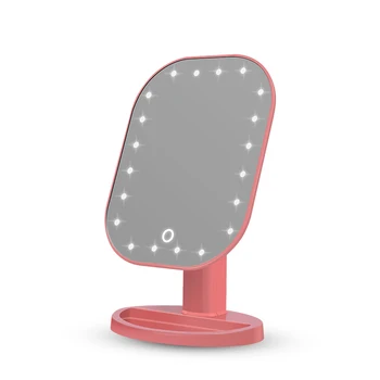 

20 led makeup mirror with light smart touch iluminador maquillaje espejo inteligente Rectangular mirror penteadeira camarim