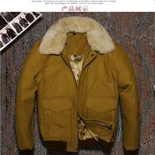 Модная брендовая зимняя утепленная куртка. Мотоциклетная куртка размера плюс, мужская куртка из натуральной коровьей кожи. Шерстяная