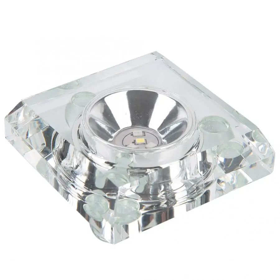 

7 Colors Mini 3D Crystal LED Light Base Display Stand Holder Home Decor with USB Lighting Socket Ceiling Light Adaptor Cable