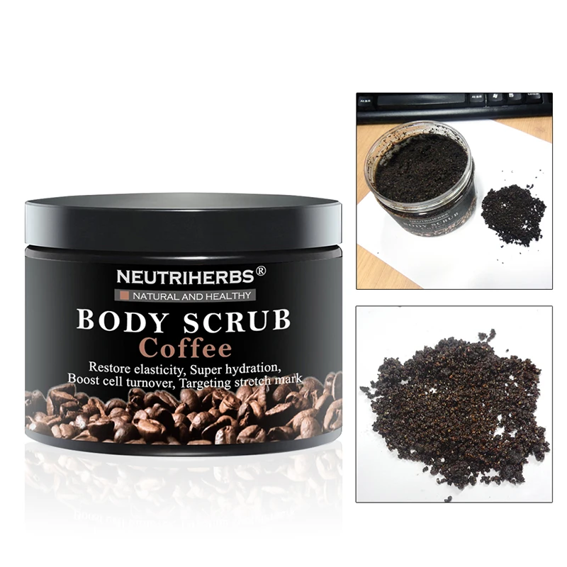 Кофейный скраб для тела Neutriherbs кокосовое натуральное масло отшелушивания