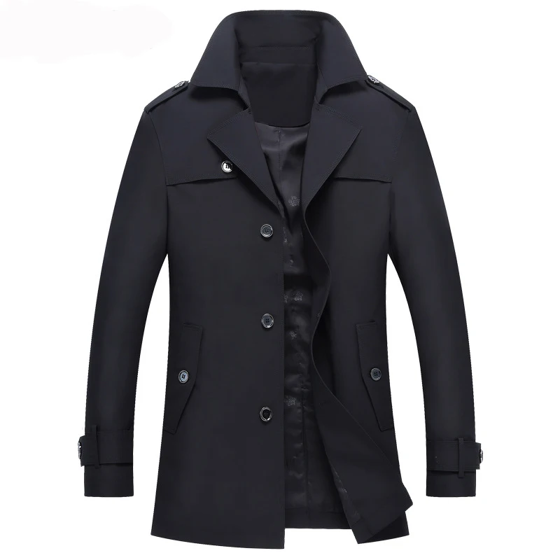 

Long Jacket Men Thin Windbreaker Pockets Khaki Outerwear Windpoof Jackets Male Jacket Casual Plus Size Bomber Jacket Dropship