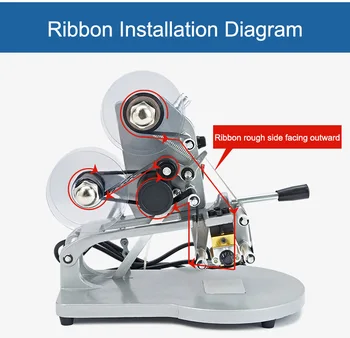 

Ribbon coding machine manual production date printing machine hand pressure type have low power consumption brand new design