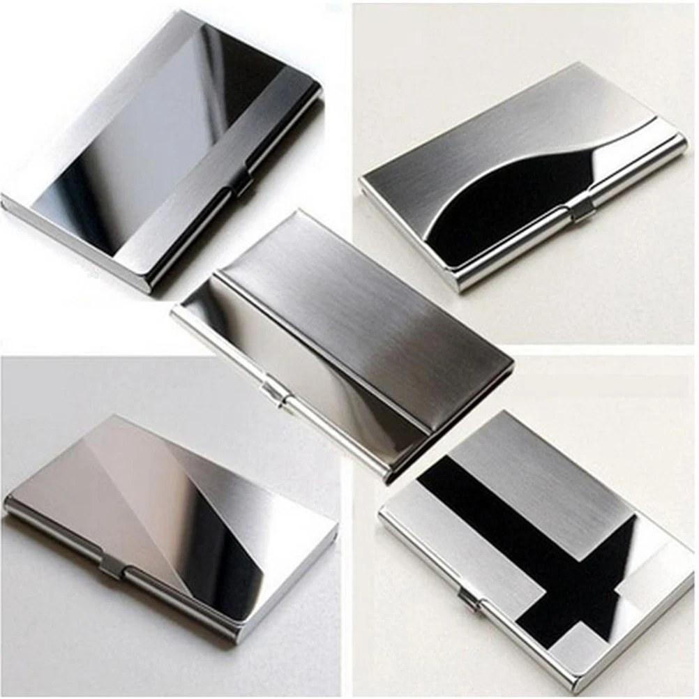 Waterproof Stainless Steel Metal Case Box Business ID Credit Card Holder Case Cover 1pcin Card