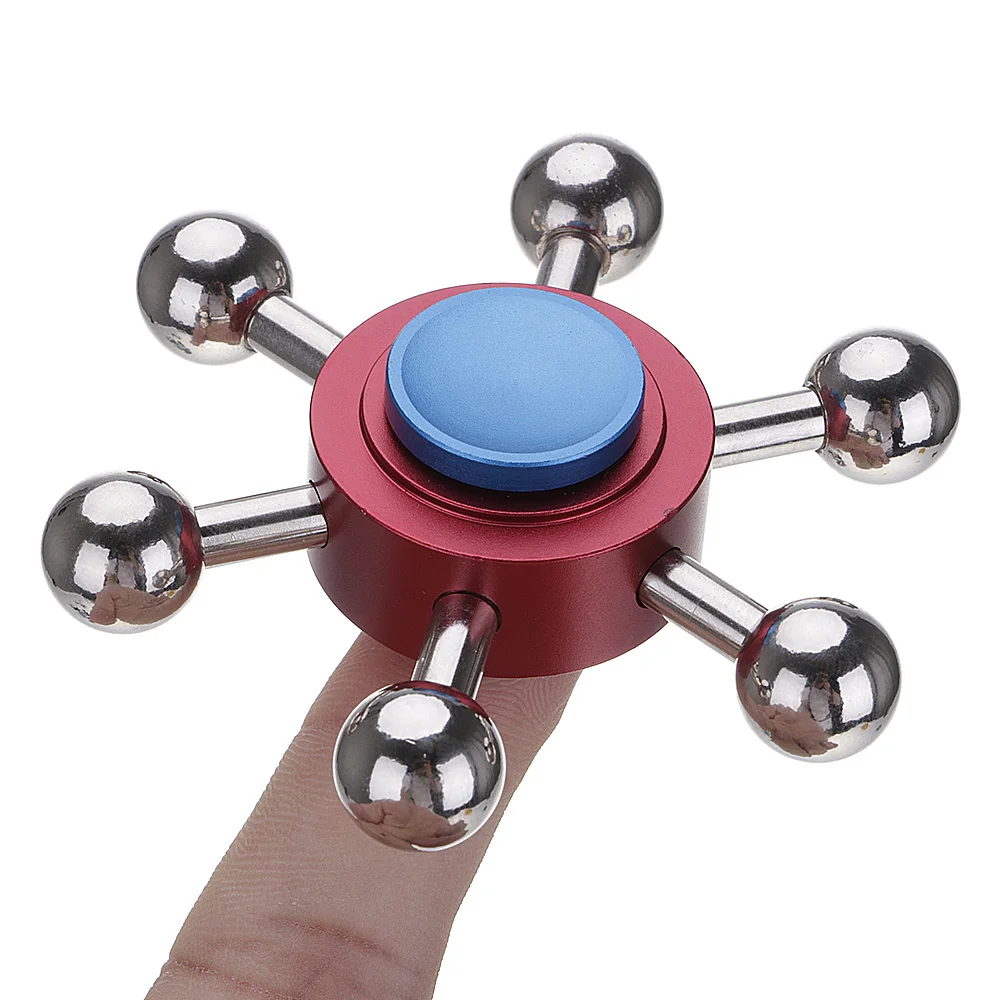 

Red-blue Bolas Ferris Wheel Alloy Fidget Spinner Hand Spinner For Better Focus Reduce Autism ADHD Stress Toys With Gift Box