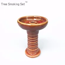 1 X керамическая чаша для кальяна Keramische Gat Waterpijp Hoofd кальян Kom Ferris Kom Waterpijp Met Grommet Gemaakt van Keramische кальян