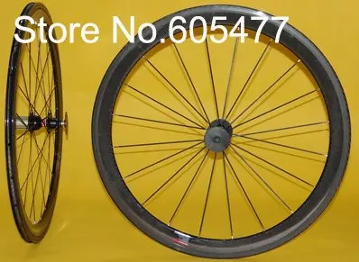 

Clincher wheelset - Full Carbon Road Bike Clincher Complete wheelset 50mm