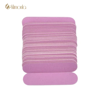 

100pcs /bag 9x2cm Pink Mini Nail File Set Buffer Art set Disposable Wooden Naill File Sandpaper Manicure Tool Random Grit