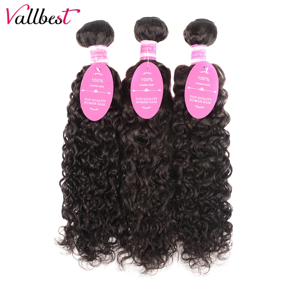 

Vallbest 100% Human Hair Bundles Big Malaysian Curly Hair Weave Extensions 1PCS 3 PCS 4 PCS Remy Hair Natural Black 8-28 inch