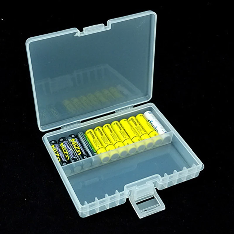 Large capacity Battery Storage Box AA/AAA Battery Transparent Storage