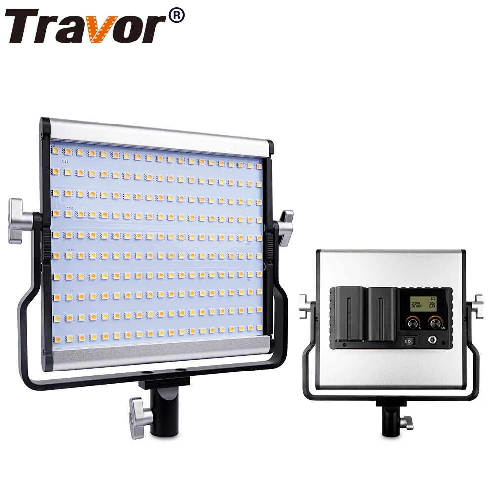 Travor L4500 Двухцветная светодиодная лампа для видеосъемки + адаптер питания