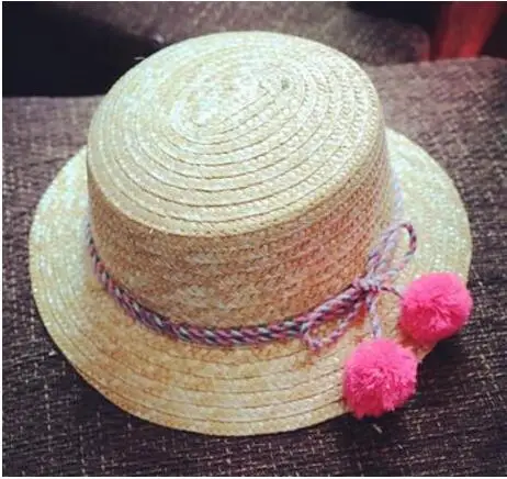Летние женские шляпы на плоской подошве, соломенная шляпа, Панама, стиль cappelli, сбоку, с бантом, пляжная кепка, кепка для девушек - Цвет: 8