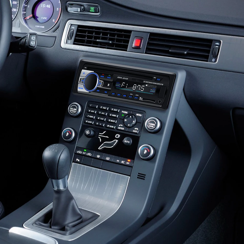 Автомобильный радиоприемник Onever 60WX4, Bluetooth, автомобильный стерео In-Dash, 1 Din, FM, MP3, Aux, входной приемник, SD, USB, MP3, MMC, WMA, автомобильный радиоприемник, 12 В