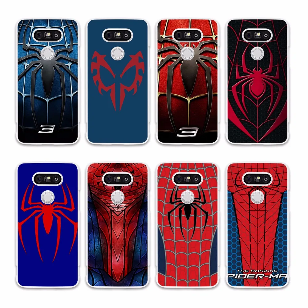 Erstaunlich super hero Spider Man logo design harten Weißen telefon Fall abdeckung für LG G5 G4 G3 V20 V10 in Erstaunlich super hero Spider Man logo design