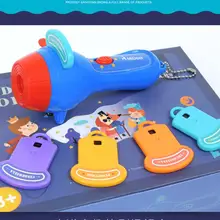 4 Классический Сказочный Забавный проектор со сказками детская светящаяся игрушка мини фонарик