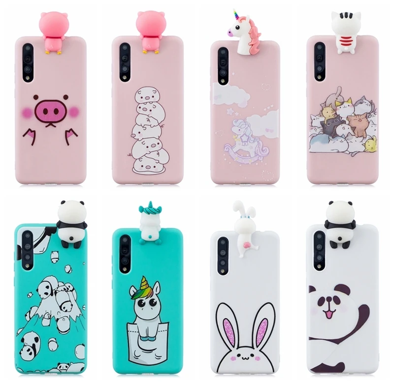 

TPU For Coque Huawei P20 Pro Case Cover Hawei P20 Plus 3D Cartoon Panda Unicorn for Case Huwawei Huawei P20 P 20 Pro Back Cover