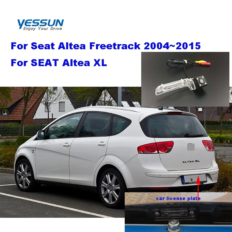 

Yessun License plate camera For Seat Altea Freetrack 2004~2015 SEAT Altea XL Car Rear View camera Parking Assistance