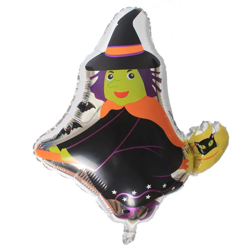 Witch Foil Balloons Digit Helium Ballons Children Birthday Halloween Party Decorations Inflatable Baby Air Baloons Event | Дом и сад
