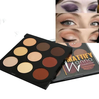 

2019 ZD 1PC 9 Colors Matte Pressed Eyeshadow Palette Earth Colors Eyes Makeup Smoky Eye Shadow Palettes Cosmetics 23G F2143