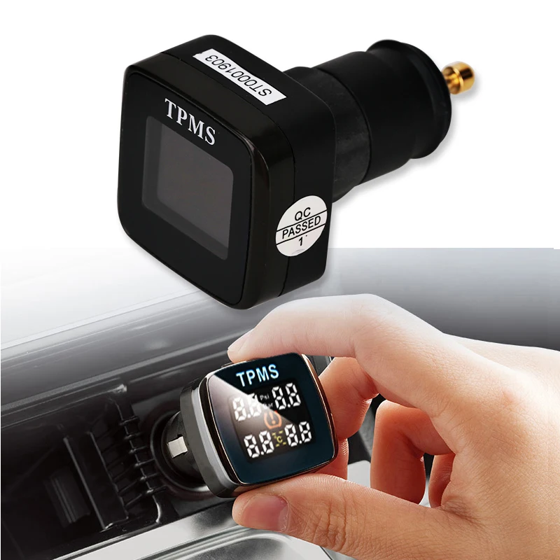 

Universal Smart TMPS Car Auto Wireless Tire Tyre Pressure Alarm Monitor System With LCD Display + 4 External Sensors