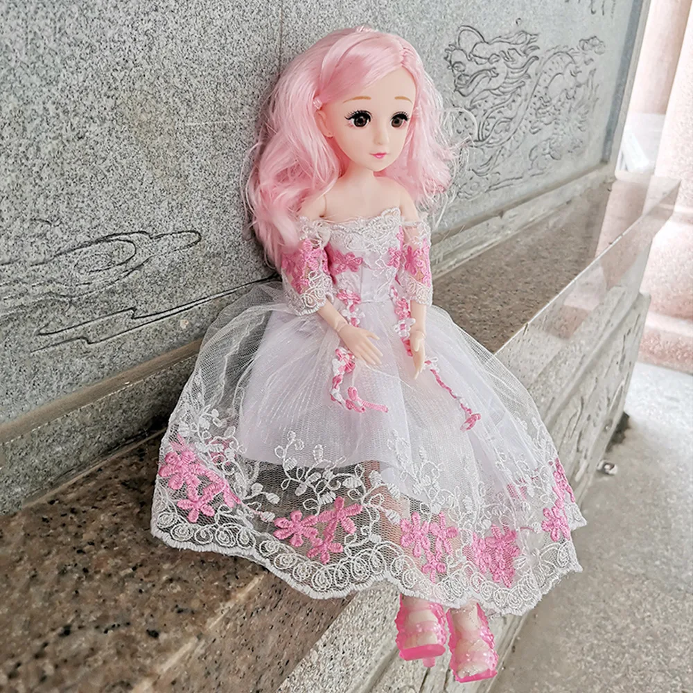 Аксессуары для куклы BJD, 36 см, Xiner, Одежда для куклы, кружевное платье с обувью, 22 шарнирных кукольных набора, DIY игрушка, 1/6, одежда для маленьких девочек